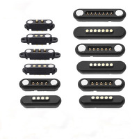 Connecteur magnétique Pogo Pin plaqué or sur mesure, 2 à 9 broches, mâle/femelle, pour charge et alimentation