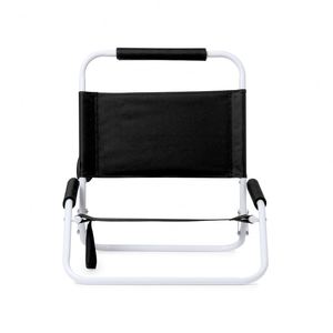 Wholesale Portable Summer <b>Foldable</b> <b>Beach</b> Chair Low Sand Metal Plastic Sturdy Frame Easy Storage Promotional Pen Custom Logo Silk - Product Image 3