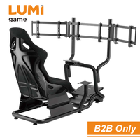 Cabina de Simulación de Carreras LRS07-BS OEM ODM, Base para Simulador de Conducción F1 para PC, Compatible con Logitech G25, G27, G920, G29