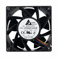 Ventilateur DC haute vitesse 9238 12V 4.5A Delta PFR0912XHE 92mm, ventilateur de refroidissement puissant à double roulement à billes pour rack de serveur et usage industriel