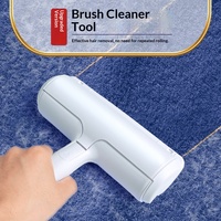 Rouleau Électrostatique Anti-Poils pour Animaux de Compagnie, Brosse de Nettoyage des Poils pour Canapé, Lit et Vêtements