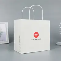 Custom White Paper Bags - Small