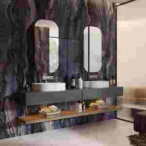 Lujoso diseño moderno, gabinetes lacados en mate, tocador de baño - Product Image 2