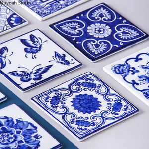 Dessous de verre en céramique de marbre nordique bon marché tasse à café et thé napperon décor de table accessoires de cuisine - Product Image 3