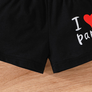 ชุดเซ็ตสองชิ้นขายส่งสำหรับเด็กผู้ชาย เสื้อยืดแขนสั้นลายการ์ตูนพิมพ์ตัวอักษร กางเกงขาสั้นลำลองลายพรางสำหรับเด็ก - Product Image 6