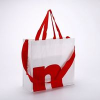 Bolsa de Compras Ecológica al por Mayor, de Gran Capacidad, Resistente, Laminada, Impermeable, Plegable, de Polipropileno Tejido