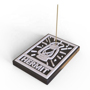 OEM parfum aromatique parfum carte de tarot L'Ermite en céramique portable bâton d'encens support de plateau <span class=keywords><strong>plaque</strong></span> collecteur de cendres support de brûleur - Product Image 1