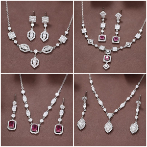 Collier en argent 925 à double couche avec zirconium fin, nouvelle collection Blossom CS Jewelry, série Everyday, pour femmes - Product Image 2