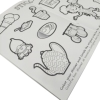 Livre d'autocollants de coloriage imprimé personnalisé de haute qualité pour adultes
