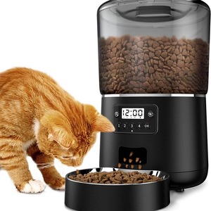 เครื่องให้อาหารสัตว์เลี้ยงอัตโนมัติอัจฉริยะ ความจุขนาดใหญ่ ตั้งเวลาให้อาหารได้ สำหรับสุนัขและแมว รูปทรงโค้งมน ZYH WS0001 - Product Image 2