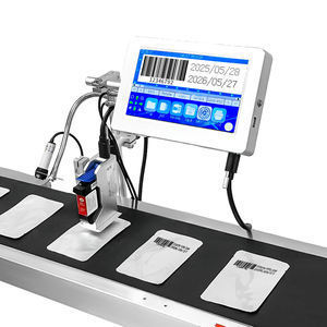 DMX 자동 잉크젯 프린터 10 인치 스크린 생산 라인 날짜 가방 판지 병 뚜껑 코딩을위한 온라인 코딩 기계 - Product Image 6