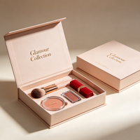 Boîte cosmétique à fermeture magnétique, emballage cadeau rigide en gros pour rouge à lèvres, crème, fard à paupières, logo et taille personnalisés