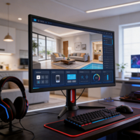 Livraison rapide en stock, moniteur de bureau 27 pouces 4K HDR, 3840*2160p, plat, 60 Hz, 4 ms, écran d'ordinateur PC
