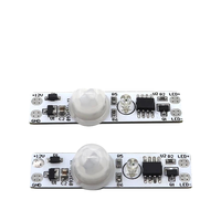 DC5-24V 3A Module d'induction de corps humain infrarouge LED lampe d'armoire Module de commutateur de capteur de corps humain avec détection de lumière