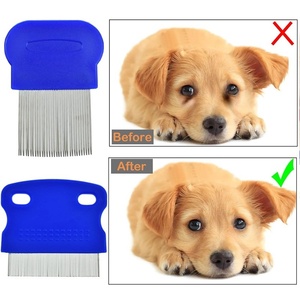 Ensemble de toilettage classique écologique pour animaux de compagnie, <span class=keywords><strong>peigne</strong></span> anti-puces en plastique avec brosse à poils flottants et <span class=keywords><strong>aiguille</strong></span> à dents, fabriqué en Chine pour chiens - Product Image 4