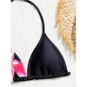 Traje de Baño de 3 Piezas para Niña FOXA, Bikini Floral con Tirantes Triangulares y Falda de Malla, Secado Rápido - Product Image 3