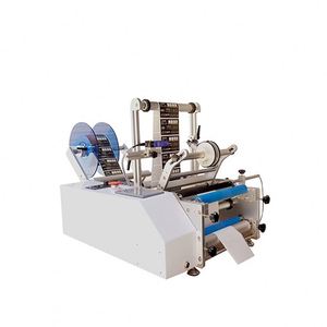 Machine d'étiquetage semi-automatique électrique pour bois, moteur PLC 220V, garantie 1 an, applicateur d'autocollants pour cartons et bouteilles, imprimante de date - Product Image 4