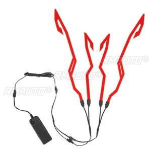 Kit de Modificación de Luz Fría para Casco de Motocicleta, Tira Luminosa Intermitente, Adhesivo Luminoso LED, Luces Nocturnas para Motocicleta, Decoración para Casco de Motocicleta - Product Image 5