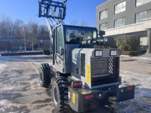 Недорогой мини фронтальный погрузчик AOLITE 916D, 1 тонный компактный колесный погрузчик с кабиной, Землеройная техника - Product Image 2