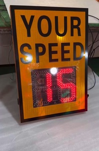 Panneau radar de vitesse réfléchissant extérieur, détecteur de vitesse LED étanche, panneau de signalisation de vitesse, panneau de signalisation routière - Product Image 6