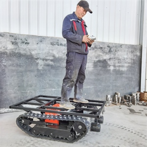 Гусеничная платформа для строительной техники с дистанционным управлением, из легированной стали и резины - Product Image 5