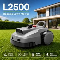 Tondeuse robot électrique sans fil 2 temps, industrielle, avec navigation RTK GPS et vision IA, pour pente de 30° et tout-terrain