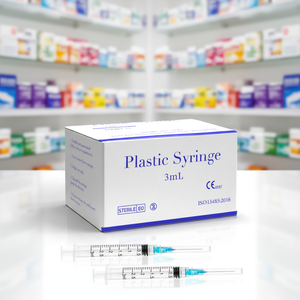 <span class=keywords><strong>Seringue</strong></span> vétérinaire jetable de sécurité 1 ml Luer Lock <span class=keywords><strong>23G</strong></span> 25 mm en plastique pour usage bovin - Product Image 1