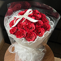 Großhandel Seiden-Kandisierte Rosensträuße Künstliche Duftblumen für Chinesischen Valentinstag Halloween Neujahr Ostern Abschlussgeschenke