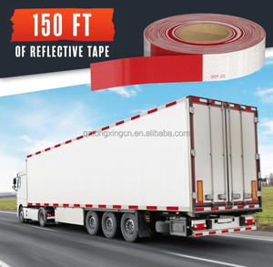 تصنيع المصنع شريط عاكس عالي الوضوح أحمر وأبيض للسلامة للشاحنات وشدة التحذير للسلامة على الطرق - Product Image 3