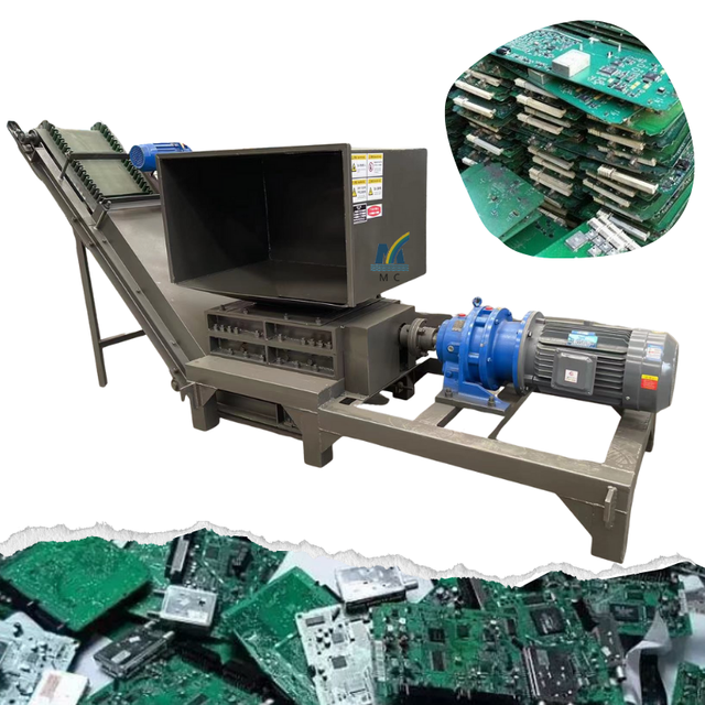 Portable Hard Drive Shredder Hard Disk Crusher Hdd Ssd Laptop Usb Electronic Waste Shredding Recycling Machine With Conveyor