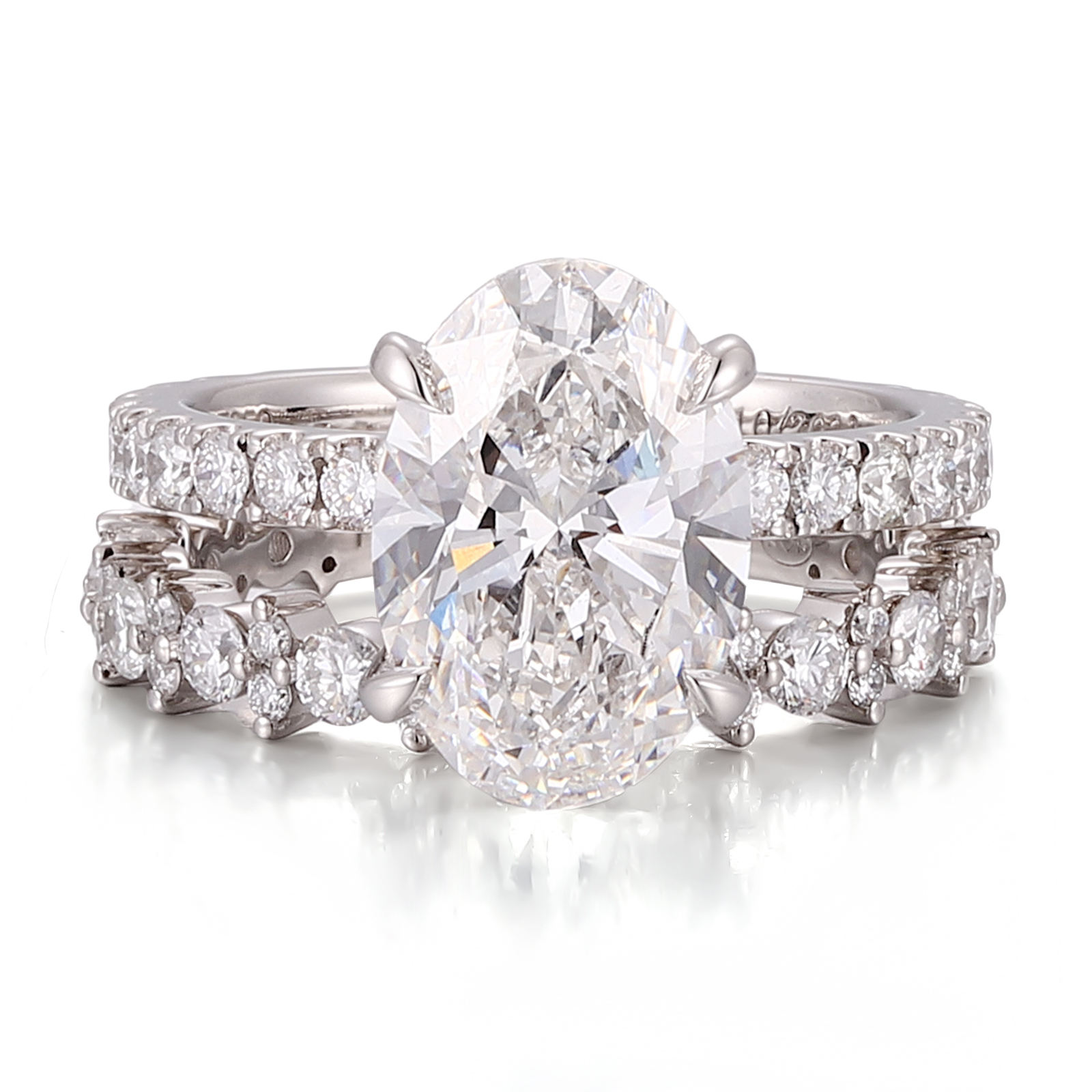 Bague en or massif 14 carats avec diamant de laboratoire