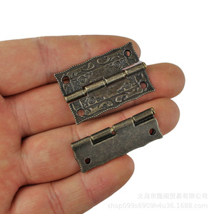 Bisagra de aleación de zinc estilo antiguo 36x23mm G74 con impresión frontal para caja de madera, bisagra de montaje superficial para muebles - Product Image 4