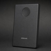 Batterie externe portable noire 5000 mAh avec fonction d'enregistrement 1080P
