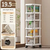 Tiroirs de rangement multicouches en plastique avec roulettes, chariot roulant organisateur pour vêtements, cuisine, salon, armoire à tiroirs