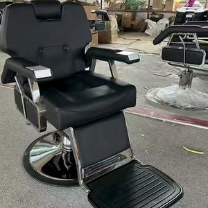 Men's Hair Cutting Salon Black <b>Barber</b> Shop <b>Chair</b> Manufactured Synthetic Leather Furniture <b>for</b> <b>Sale</b> - Product Image 2