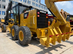 Used Motor Grader <b>Cat</b> 140K Secondhand Grader 120H 140H 160K High Quality Construction Machinery in Shanghai Yard - Product Image 3