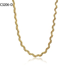 Collar de cadena de cuerda Amy Amy Fashion, joyería plateada para mujer, cadena de regalo C3206 - Product Image 2