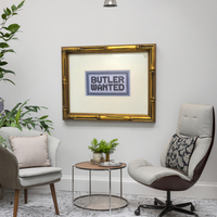 Cadre photo en point de croix « Butler Wanted » pour décoration d'intérieur originale et créative