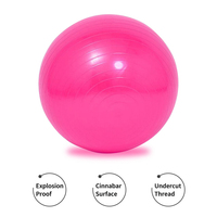 65cm professionnel épaissi anti-déflagrant PVC simple Yoga Pilate balle Fitness balles de gymnastique avec pompe à Air et gonflage en gros
