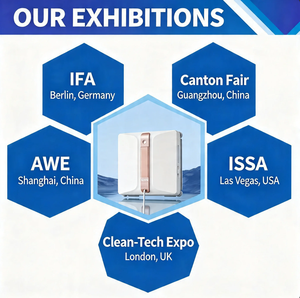 Robot Limpiador Ultrasónico Inteligente para el Hogar, 7000pa, Robot de Limpieza de Ventanas de Vidrio y Eléctricas de Gran Altura con Control Remoto para Hoteles y Automóviles - Product Image 4