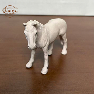 Yi Xing fait à la main en céramique Style rétro cheval blanc artificiel déco Style jardin bonsaï décoration <span class=keywords><strong>extérieur</strong></span> artisanat exquis - Product Image 6
