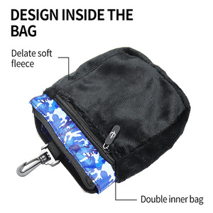 Bolsa para accesorios de golf, impermeable, correa desmontable, bolsillo interior con cremallera, unisex, para correr, deportes, diseño de camuflaje - Product Image 4