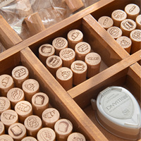 Ensemble de timbres en caoutchouc en bois de modèle de dessin animé de thème de boulangerie mignon personnalisé de fournisseur de la Chine pour l'activité quotidienne faite à la main de décoration de bricolage