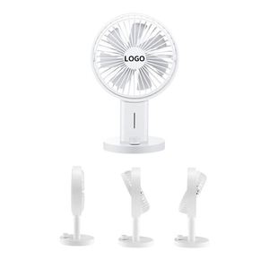 2025 Portable <b>Mini</b> <b>Table</b> Fan Plastic Handheld Adjustable USB Rechargeable Desktop Stand Fan for Sale - Product Image 3