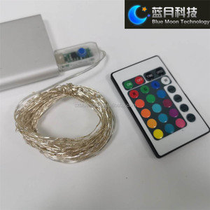 Thay đổi màu sắc USB nối chuỗi cổ tích đèn 2m 20LEDs Vòng hoa bạc dây đồng đám cưới - Product Image 2