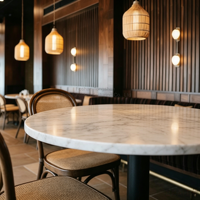 Sièges de banquettes rembourrés en velours doux de Malaisie, mobilier de restaurant
