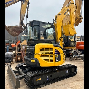 Mini-excavatrice sur chenilles d'occasion Komatsu PC55 de 5 tonnes du Japon, modèle PC55MR, avec certification EPA - Product Image 3