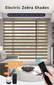 Không dây hai lớp ánh sáng Zebra Rèm cho Windows mất điện Zebra Shades kiểm soát cho ngày và đêm lăn Shades dễ dàng để cài đặt - Product Image 5