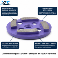 Disque abrasif diamanté durable pour meuleuse à béton et terrazzo, outil de ponçage pour machine à polir les sols