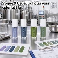 KUDAN Vernis à ongles pelable vert frais, séchage rapide, facile à retirer, sans lampe UV, brillant, DIY, manucure à domicile, marque privée